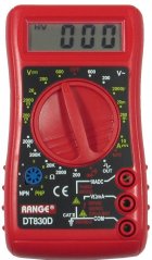 Multimeter digitálny červený