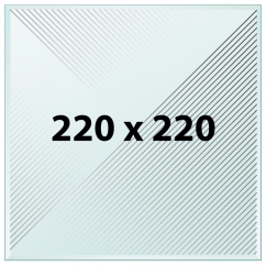 Strukturovaná tisková podložka 220 x 220 - sklo s texturou