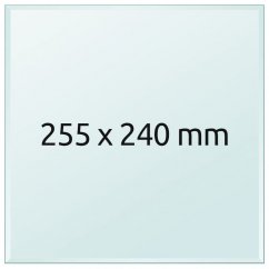 Glass printing bed 255x240x3 mm (For Prusa MK3/S/+ printers)