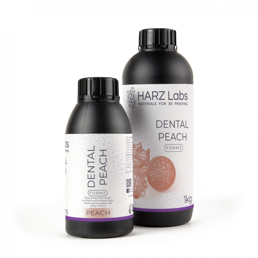 HARZ Labs Dental Peach Resin pro Formlabs