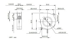 24V Radiální ventilátor 5015 (Blower)