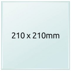 Sklenená tlačová podložka 210x210x3 mm
