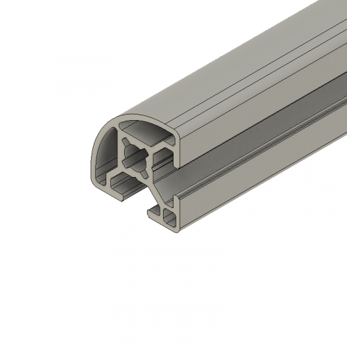 Profil aluminiowy 30x30 zaokrąglony; cięcie na zamówienie