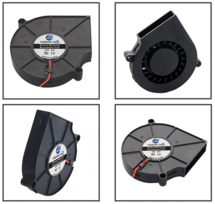 24V Radiální ventilátor 7515