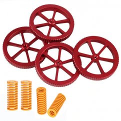Metal leveling wheels for heatbed