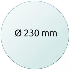 Sklenená tlačová podložka Ø 230 mm