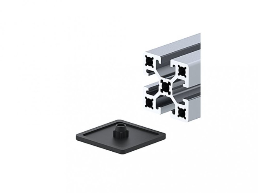 Záslepka pro profil 40x40, díra 8 mm - Barva: Černá