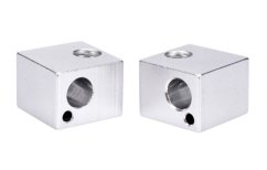 Topný hliníkový heatblok E3D V5- stříbrný