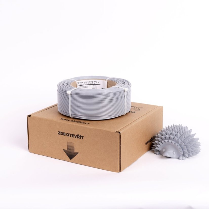 Filament REFILL Abaflex PET-G - šedá 1000g 1,75 mm