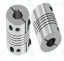 Złącze elastyczne aluminiowe - zaciskowe - Rozmiar elastycznego złącza: 6,35 mm x 8 mm