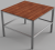 Kwadratowy stół roboczy z profili aluminiowych