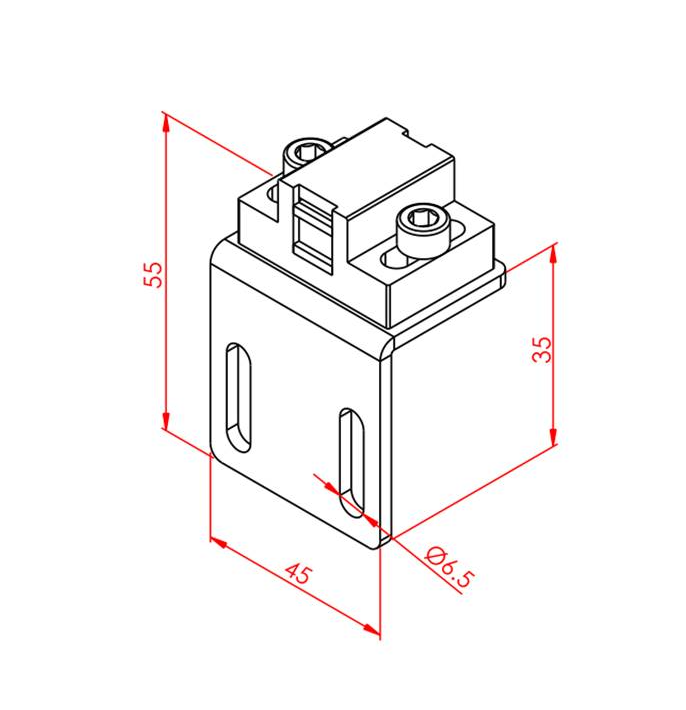Súprava na pripojenie magnetu, viac variant - Typ profilu: 30 mm