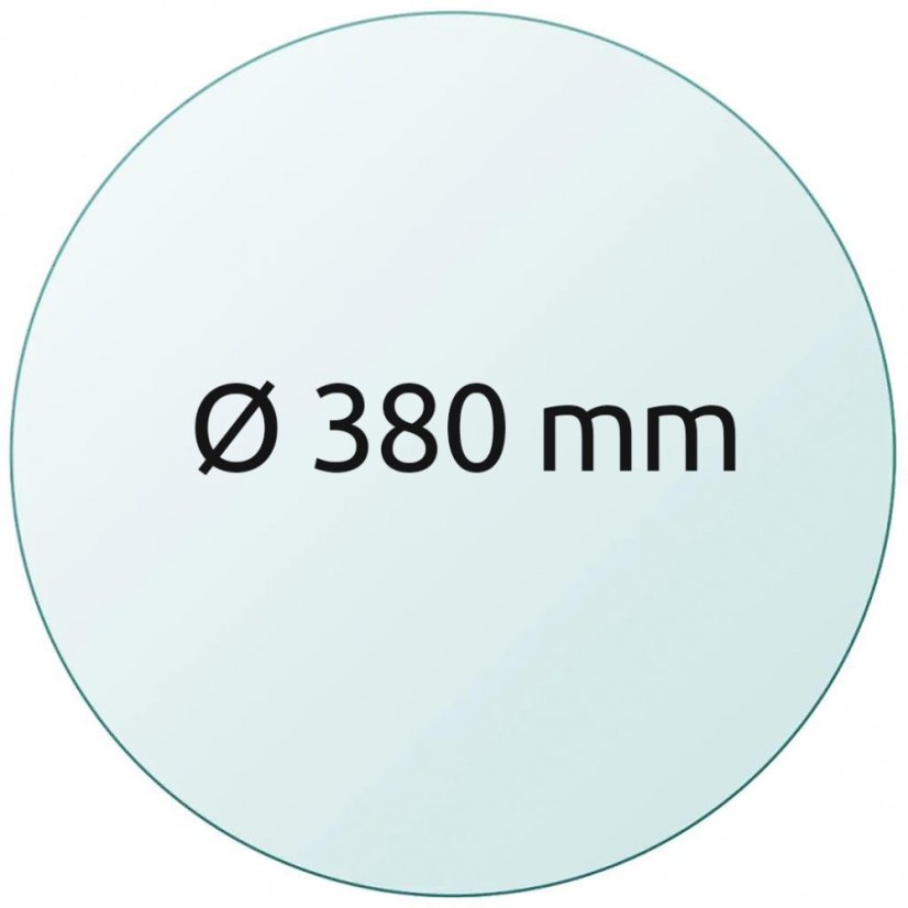 Skleněná tisková podložka O 380 mm