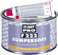 HB BODY F222 tmel Bumpersoft - čierny