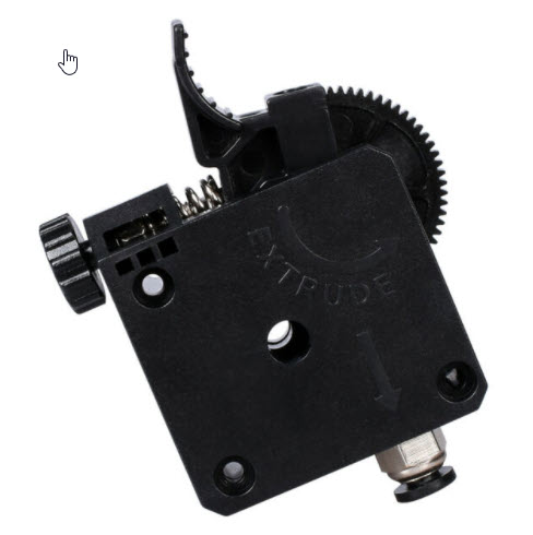 Titan Extruder, plastic with gear