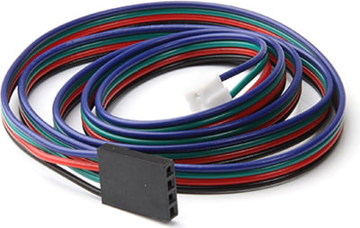 Kabel pro krokové motory - DuPont/XH.2.54 - Standart konektoru: DuPont 2,54, Délka: 1000 mm