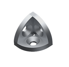 Okrągły łącznik narożny do 3 profili aluminiowych, różne warianty