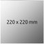 Printing mat 220x220x4 mm - mirror