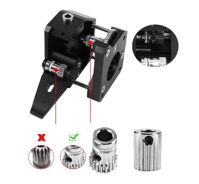 Dual Drive All Metal Extruder - kopie extruderu BMG - bazar