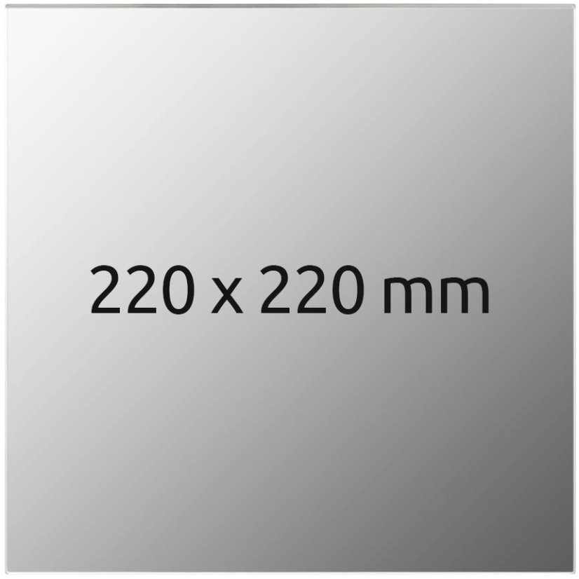Tisková podložka 220x220x4 mm - zrcadlo