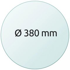 Skleněná tisková podložka O 380 mm